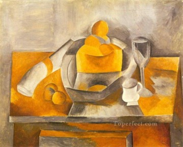 Bodegón con brioche 1909 Pablo Picasso Pinturas al óleo